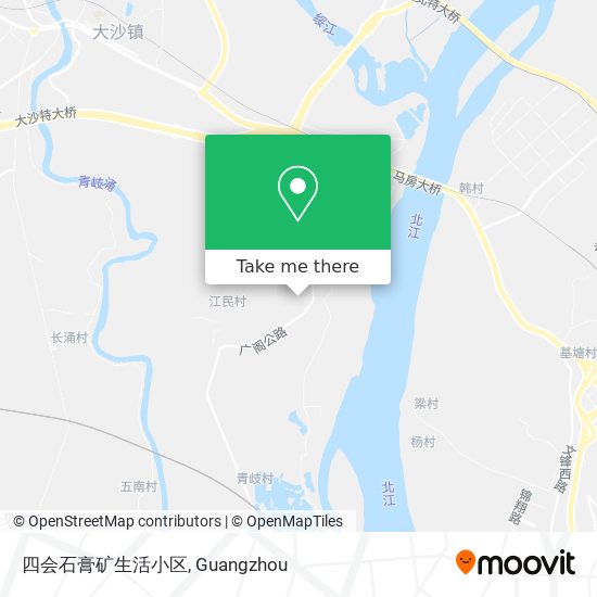 四会石膏矿生活小区 map