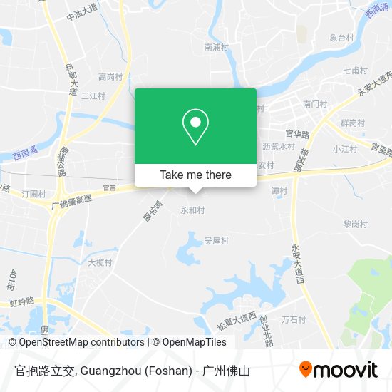 官抱路立交 map
