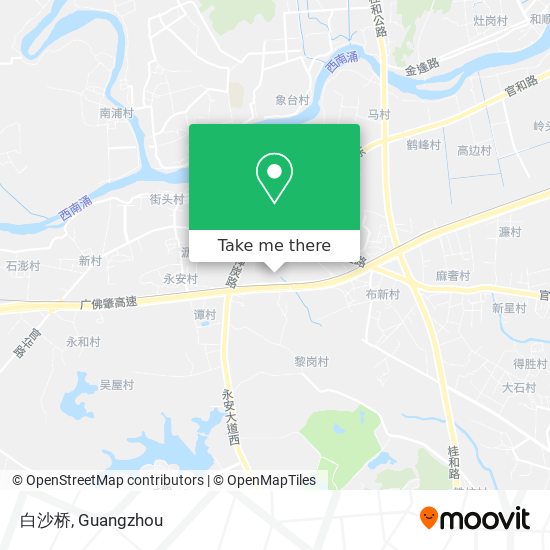 白沙桥 map