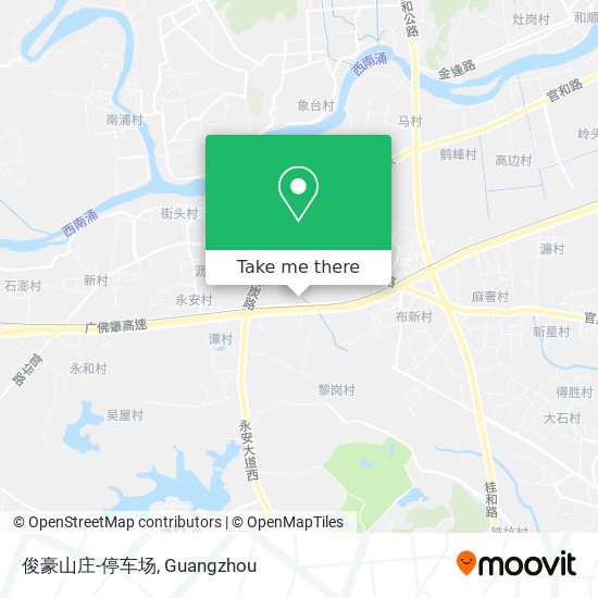 俊豪山庄-停车场 map