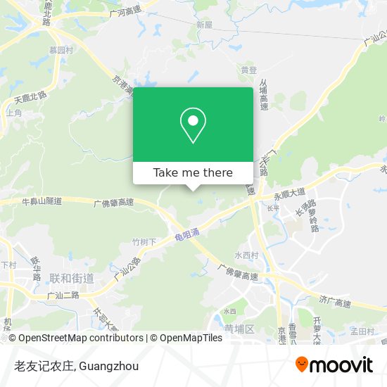 老友记农庄 map