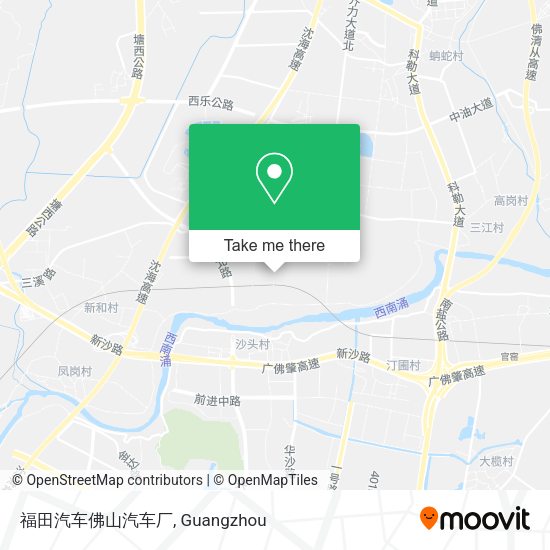 福田汽车佛山汽车厂 map