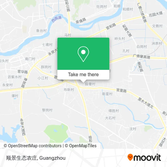 顺景生态农庄 map