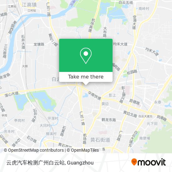 云虎汽车检测广州白云站 map