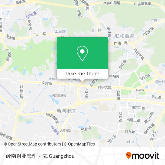岭南创业管理学院 map