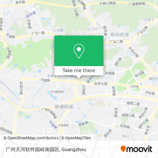 广州天河软件园岭南园区 map