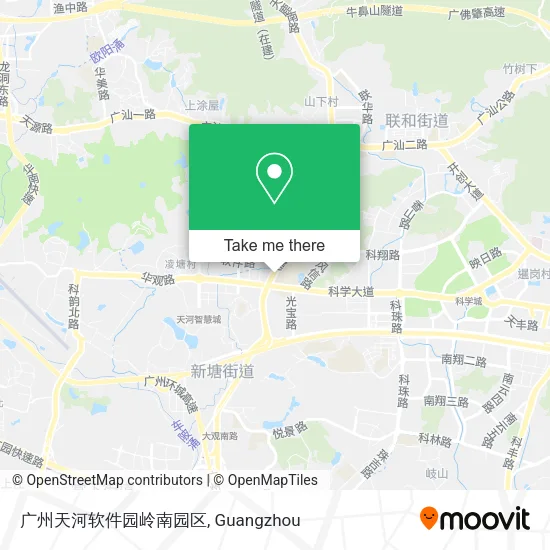 广州天河软件园岭南园区 map