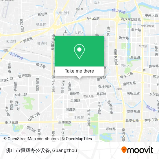 佛山市恒辉办公设备 map
