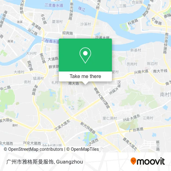 广州市雅格斯曼服饰 map