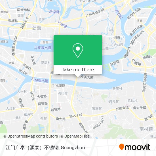 江门广泰（源泰）不锈钢 map