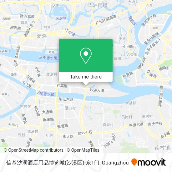 信基沙溪酒店用品博览城(沙溪区)-东1门 map