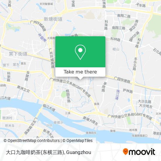 大口九咖啡奶茶(东横三路) map