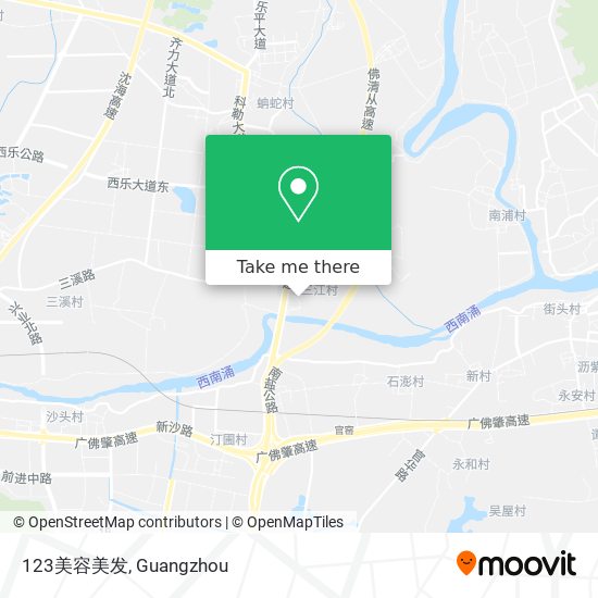 123美容美发 map