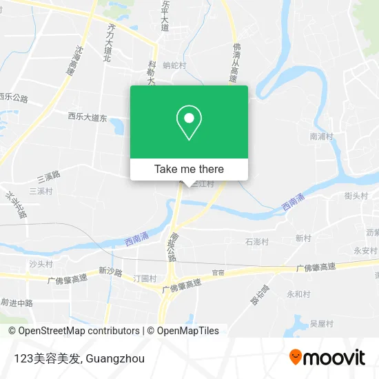 123美容美发 map