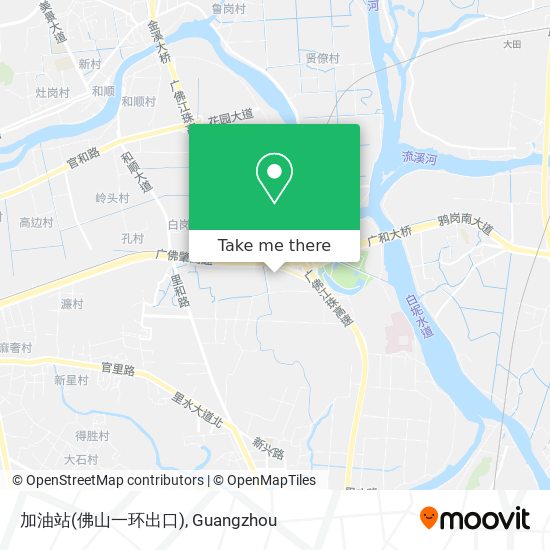 加油站(佛山一环出口) map