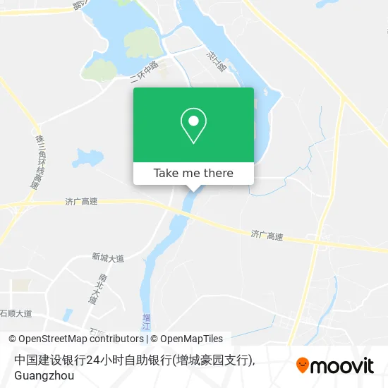 中国建设银行24小时自助银行(增城豪园支行) map
