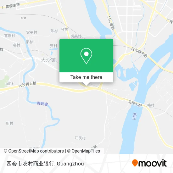 四会市农村商业银行 map