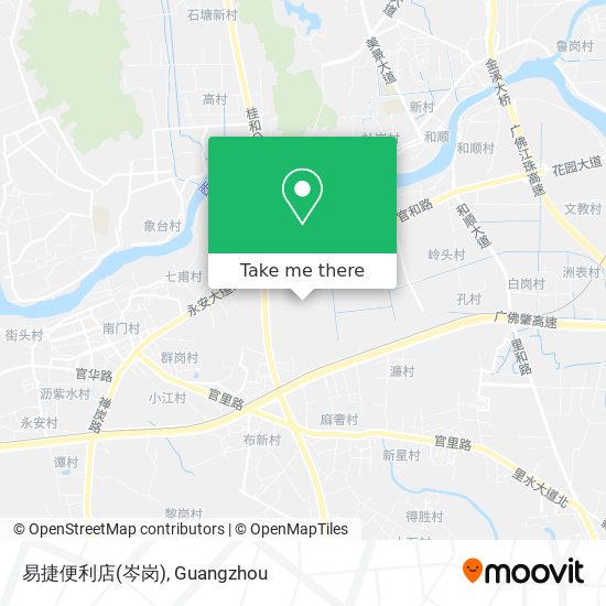 易捷便利店(岑岗) map