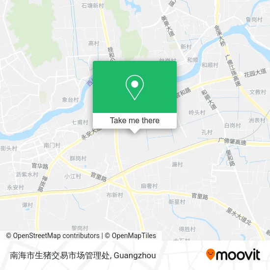 南海市生猪交易市场管理处 map