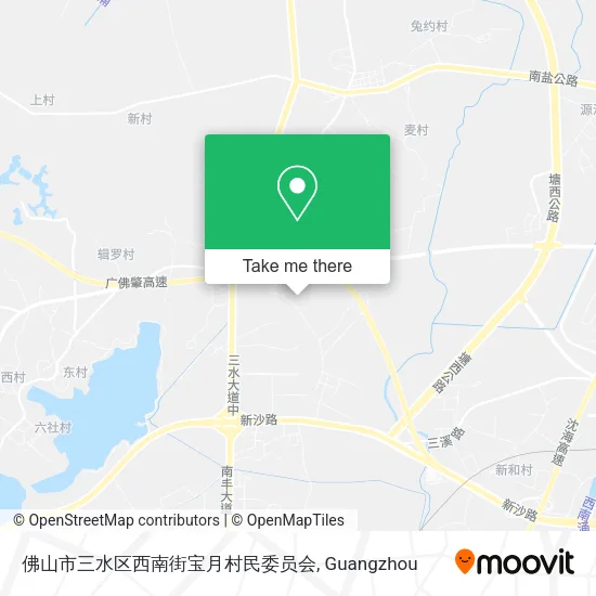 佛山市三水区西南街宝月村民委员会 map
