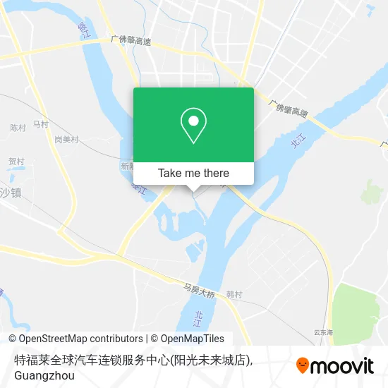 特福莱全球汽车连锁服务中心(阳光未来城店) map