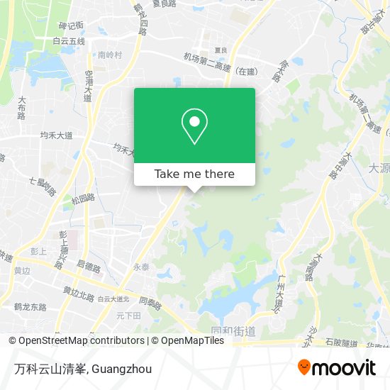 万科云山清峯 map