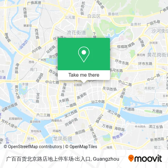 广百百货北京路店地上停车场-出入口 map