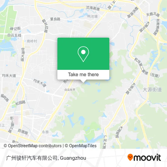 广州骏轩汽车有限公司 map