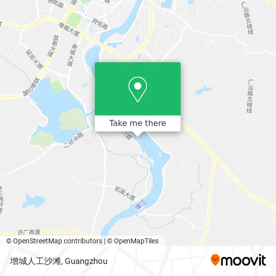 增城人工沙滩 map