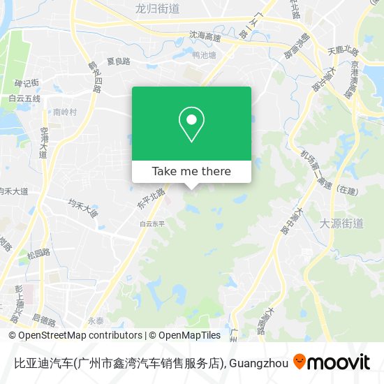 比亚迪汽车(广州市鑫湾汽车销售服务店) map