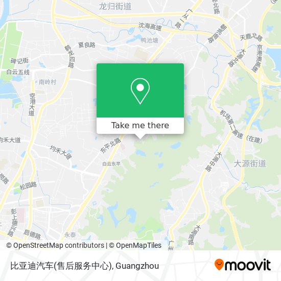 比亚迪汽车(售后服务中心) map