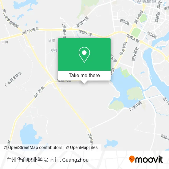 广州华商职业学院-南门 map