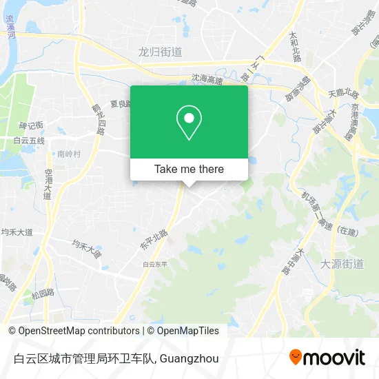 白云区城市管理局环卫车队 map