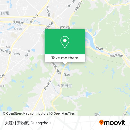 大源林安物流 map
