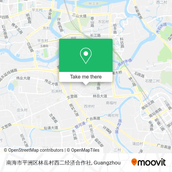 南海市平洲区林岳村西二经济合作社 map