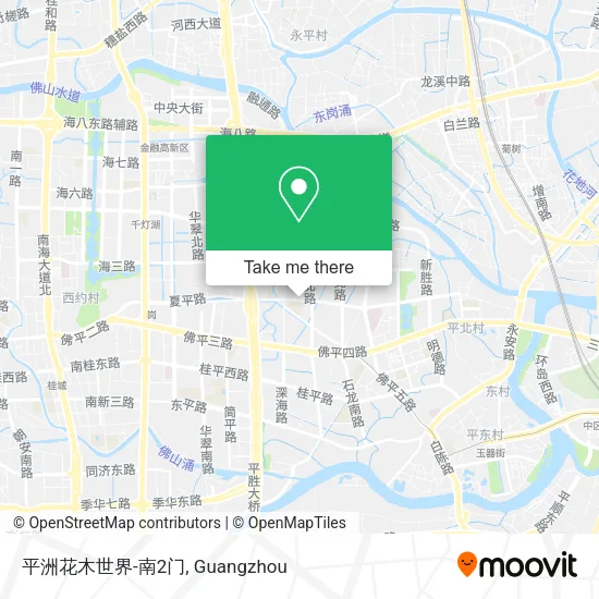 平洲花木世界-南2门 map