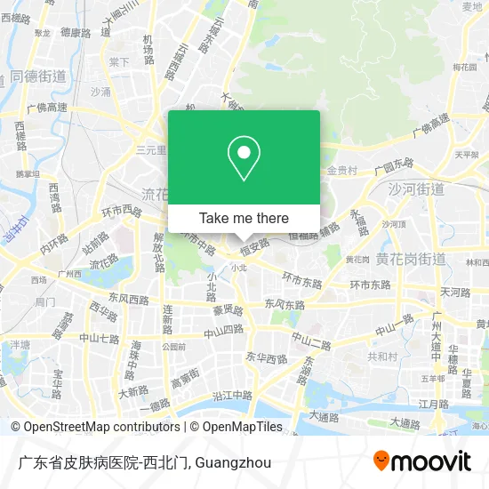 广东省皮肤病医院-西北门 map