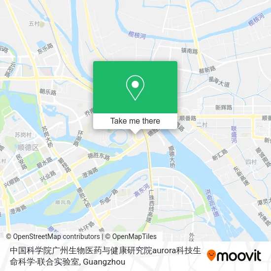 中国科学院广州生物医药与健康研究院aurora科技生命科学-联合实验室 map