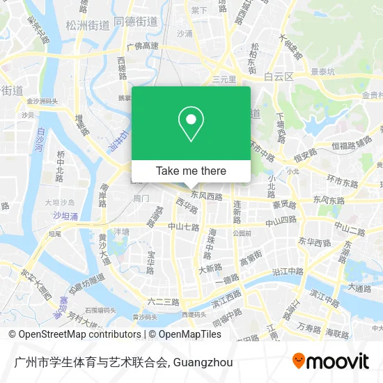 广州市学生体育与艺术联合会 map