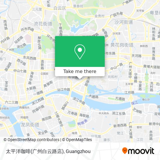 太平洋咖啡(广州白云路店) map
