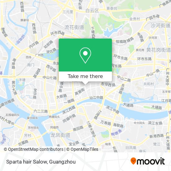 Sparta  hair Salow map