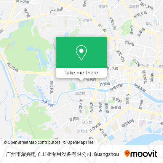 广州市聚兴电子工业专用没备有限公司 map