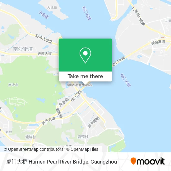 虎门大桥 Humen Pearl River Bridge map