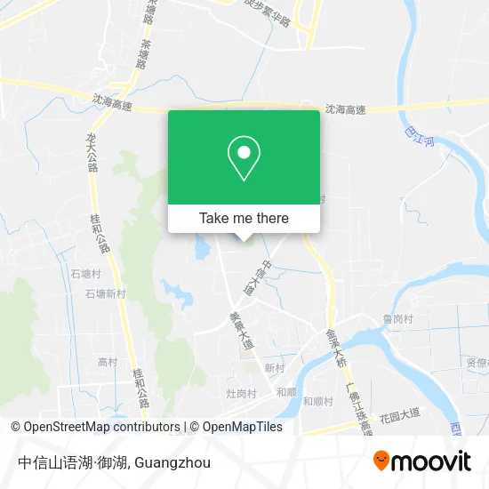 中信山语湖·御湖 map