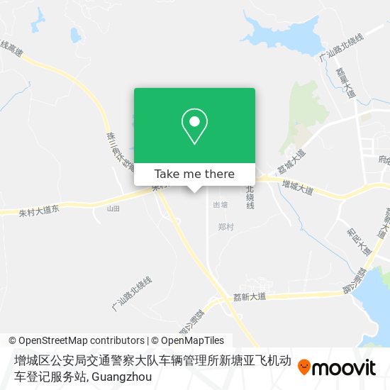 增城区公安局交通警察大队车辆管理所新塘亚飞机动车登记服务站 map