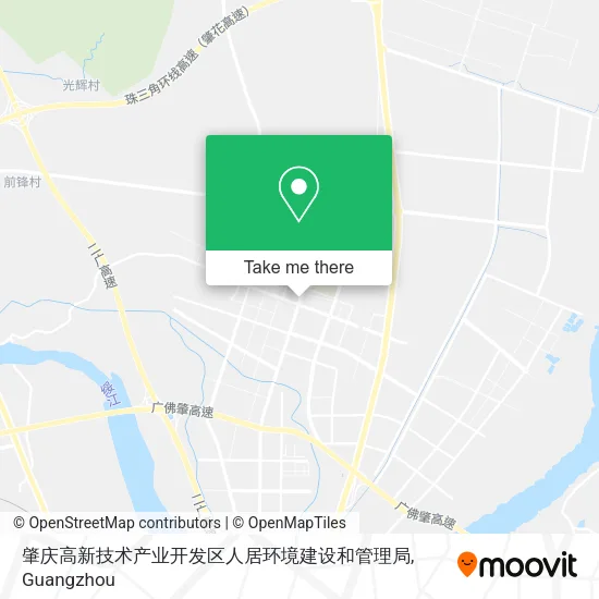 肇庆高新技术产业开发区人居环境建设和管理局 map