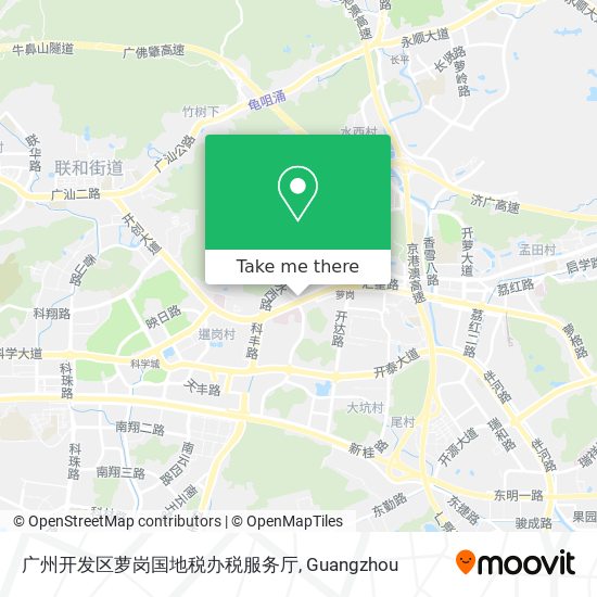 广州开发区萝岗国地税办税服务厅 map