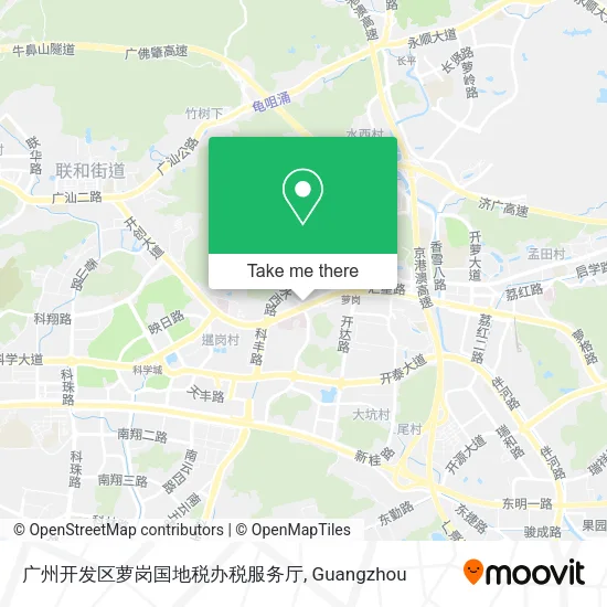 广州开发区萝岗国地税办税服务厅 map