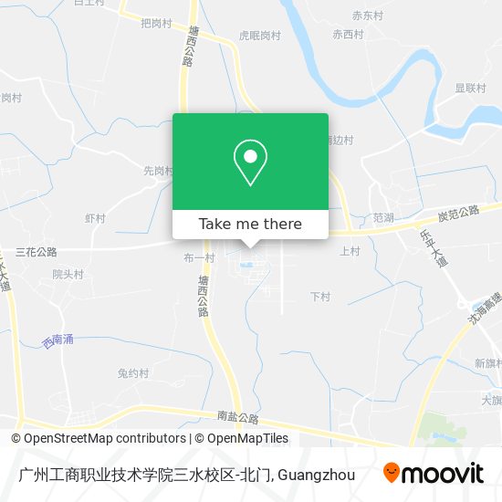 广州工商职业技术学院三水校区-北门 map