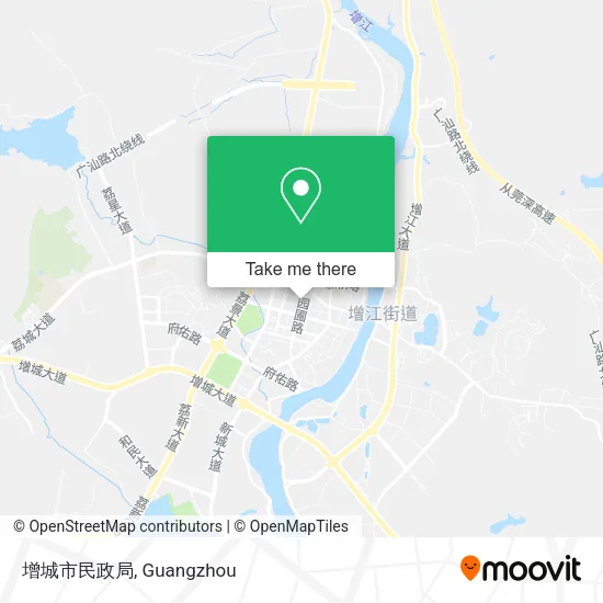 增城市民政局 map